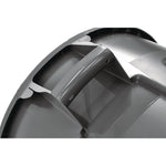 Vented Round Brute Container, 20 gal, Plastic, Gray