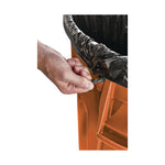 Brute Round Container, 44 gal, Plastic, Orange