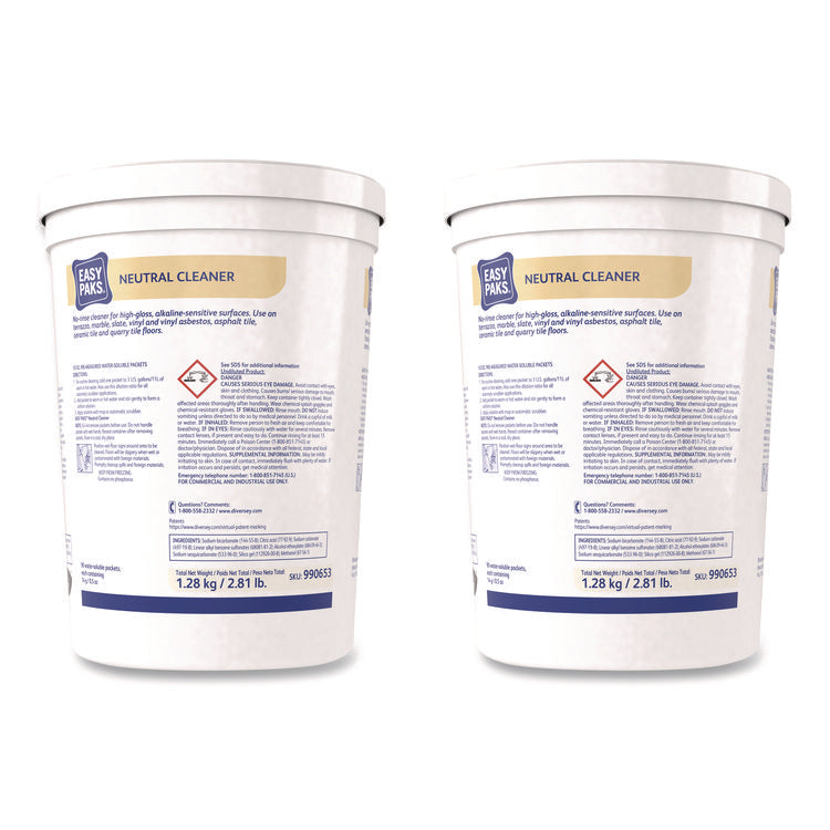 Neutral Cleaner, 0.5 Oz Packet, 90/tub, 2 Tubs/carton