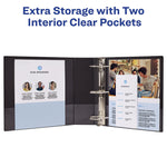 Showcase Economy View Binders with Slant Rings, 3 Rings, 3" Capacity, 11 x 8.5, White