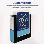 Showcase Economy View Binders with Slant Rings, 3 Rings, 3" Capacity, 11 x 8.5, White