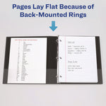 Showcase Economy View Binders with Slant Rings, 3 Rings, 3" Capacity, 11 x 8.5, White