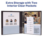 Showcase Economy View Binders with Slant Rings, 3 Rings, 0.5" Capacity, 11 x 8.5, White