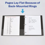 Showcase Economy View Binders with Slant Rings, 3 Rings, 3" Capacity, 11 x 8.5, Black