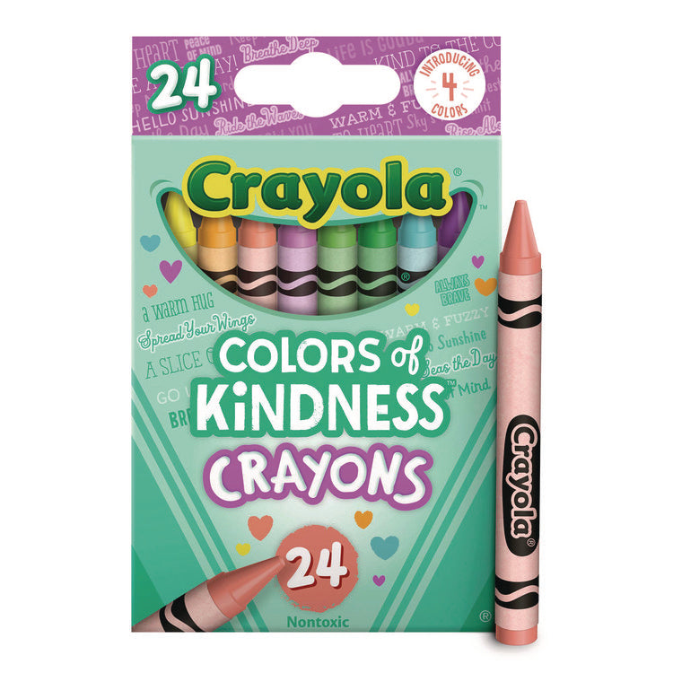Colors of Kindness Crayons, Assorted, 24/Pack