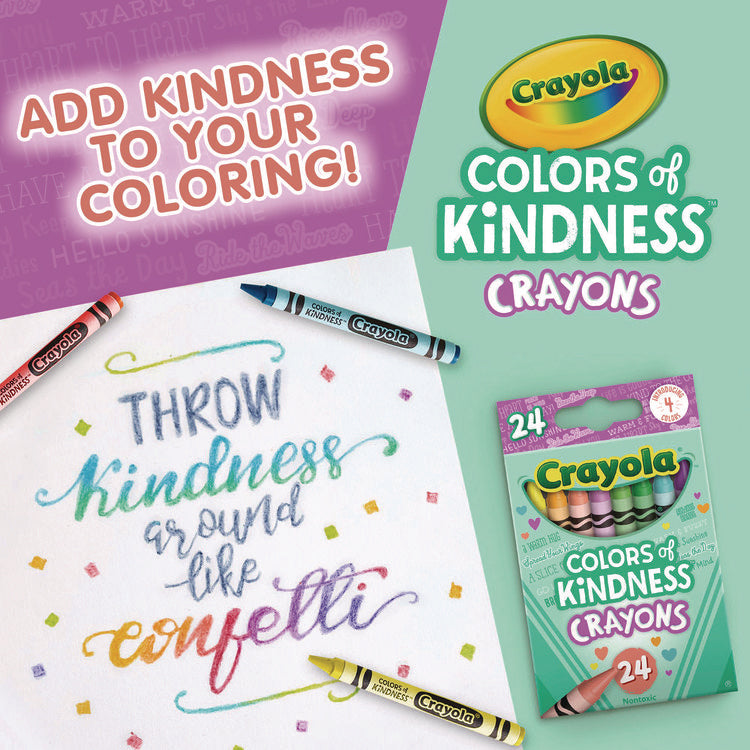 Colors of Kindness Crayons, Assorted, 24/Pack