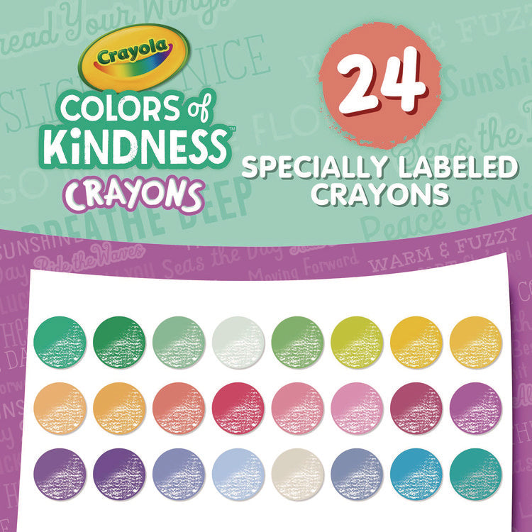 Colors of Kindness Crayons, Assorted, 24/Pack