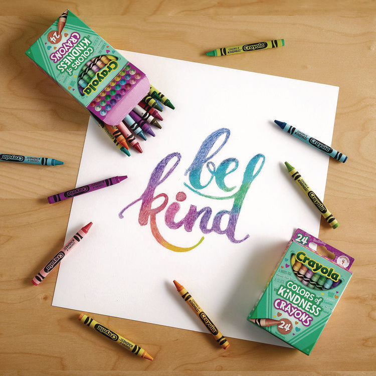 Colors of Kindness Crayons, Assorted, 24/Pack