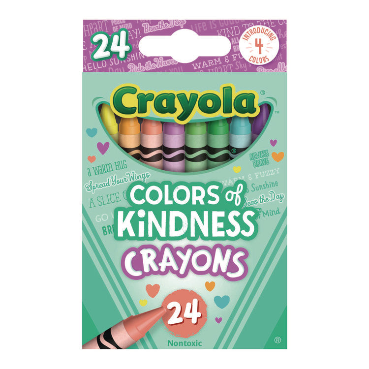 Colors of Kindness Crayons, Assorted, 24/Pack