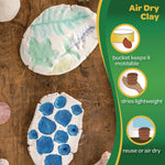 Air-Dry Clay,White, 2.5 lbs