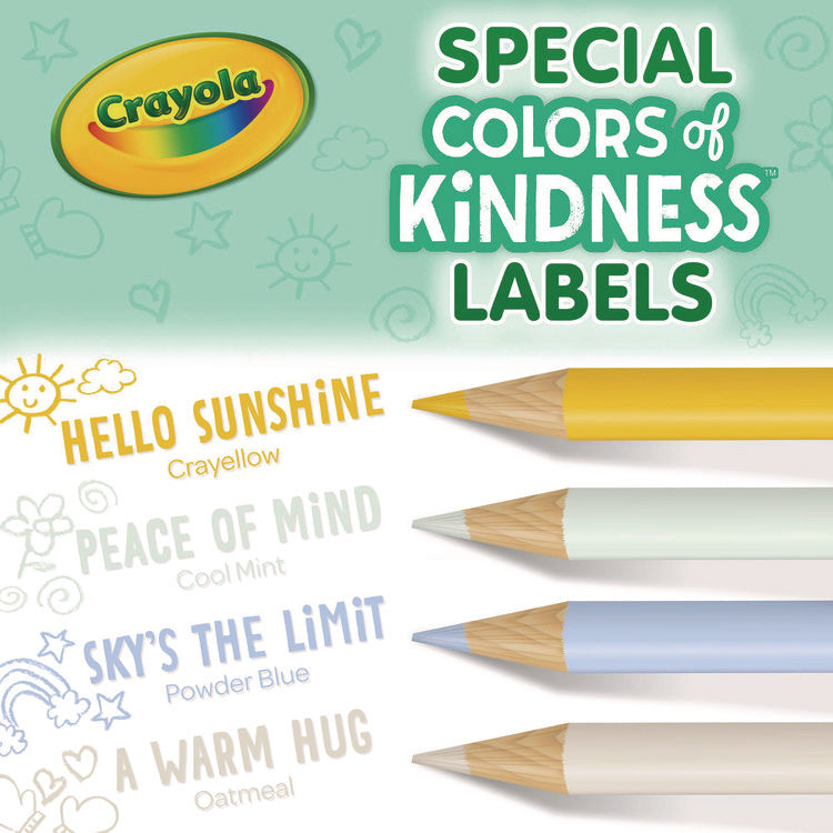 Colors of Kindness Colored Pencils, Assorted Lead and Barrel Colors, 12/Box