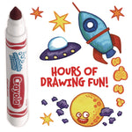 Broad Line Washable Markers, Broad Bullet Tip, Red, 12/box