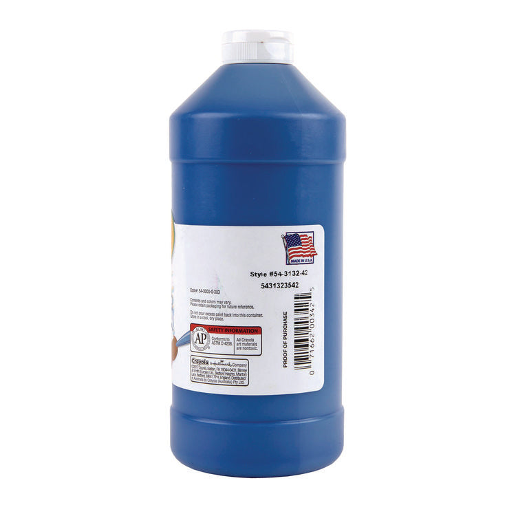 Artista Ii Washable Tempera Paint, Blue, 32 Oz Bottle