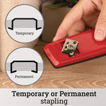 747 Business Full Strip Desk Stapler, 30-Sheet Capacity, Rio Red