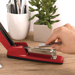 747 Business Full Strip Desk Stapler, 30-Sheet Capacity, Rio Red