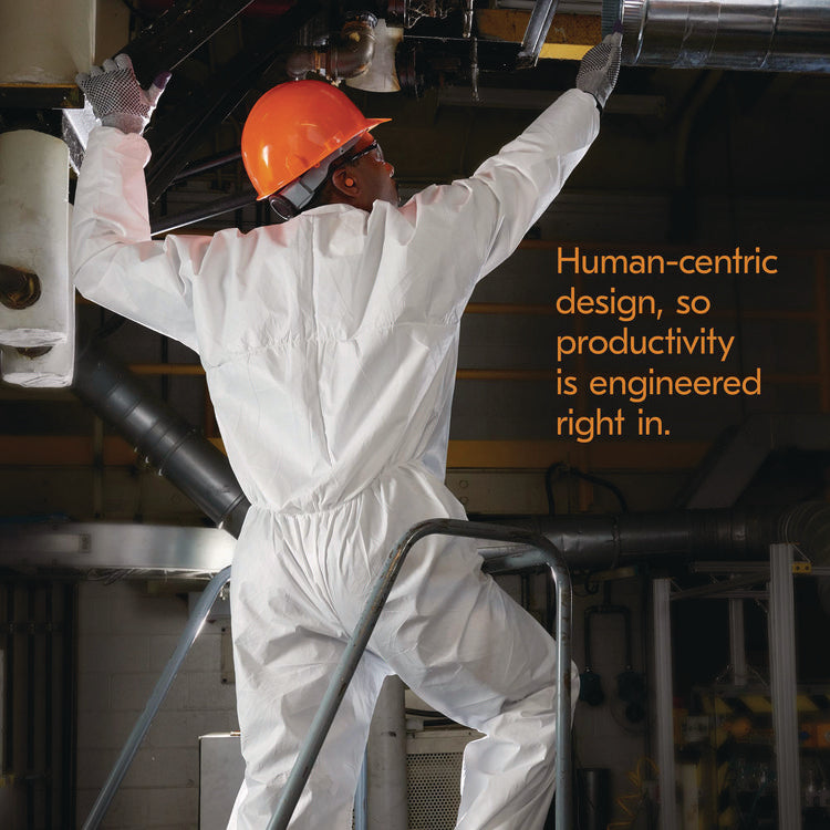 A30 Breathable Splash and Particle Protection Coveralls, 3X-Large, White, 21/Carton