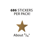 Sticker Valu-Pak, Foil Stars, 686/pack