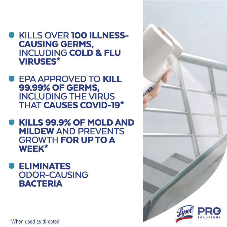 Disinfectant Spray To Go, Crisp Linen Scent, 1.5 oz Aerosol Spray, 12/Carton