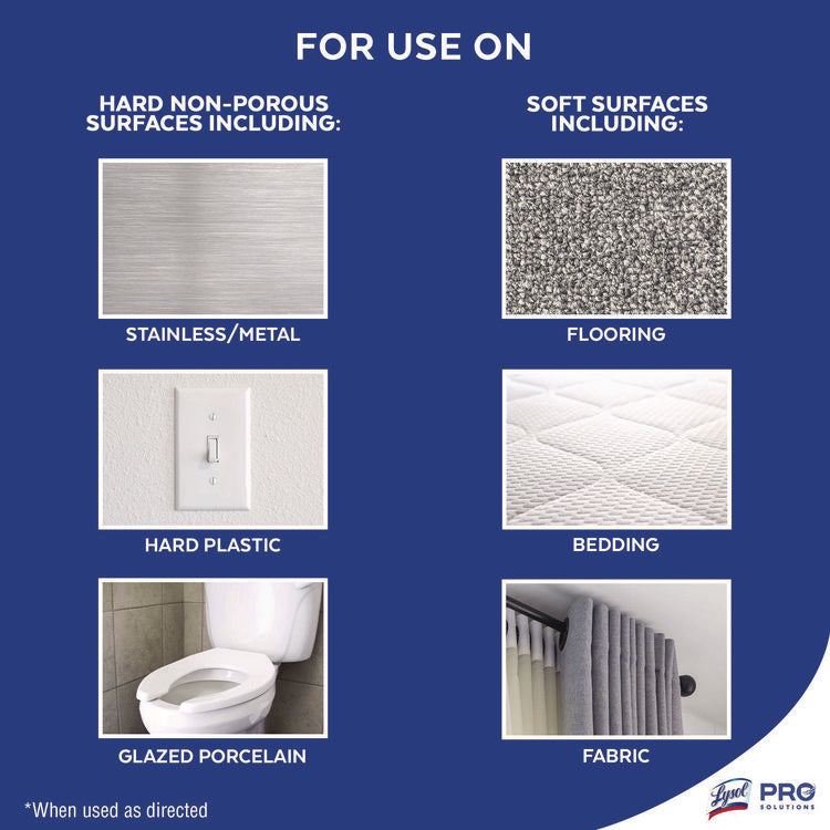 Disinfectant Spray To Go, Crisp Linen Scent, 1.5 oz Aerosol Spray, 12/Carton