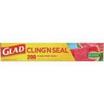 Cling'N Seal Plastic Food Wrap, 200 sq ft, 12 Rolls/Carton
