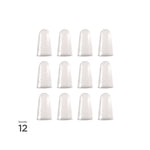 Micro-Gel Fingertips, Size 13, X-Large, Clear, 12/Pack