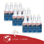 Clear Image Glass and Surface Cleaner, Rain Fresh Scent, 32 oz Bottle, 12/Carton