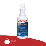 Clear Image Glass and Surface Cleaner, Rain Fresh Scent, 32 oz Bottle, 12/Carton