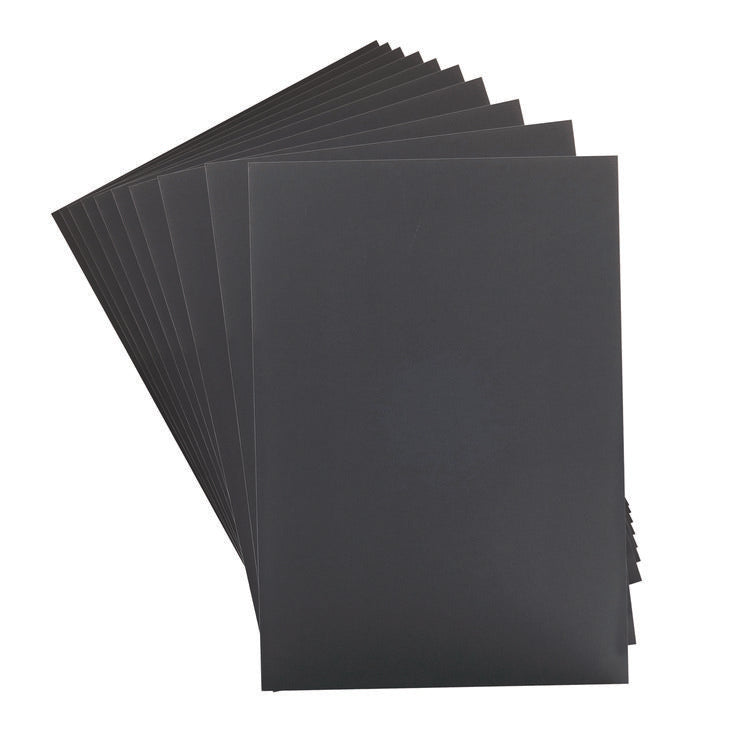 Foam Board, CFC-Free Polystyrene, 20 x 30, Black Surface and Core, 10/Carton