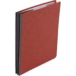 Pressboard Classification Folders, 2" Expansion, 1 Divider, 4 Fasteners, Letter Size, Earth Red Exterior, 10/Box