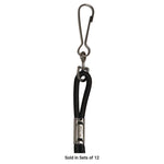 Lanyard, Metal J-Hook Fastener, 20" Long, Black, 12/Pack