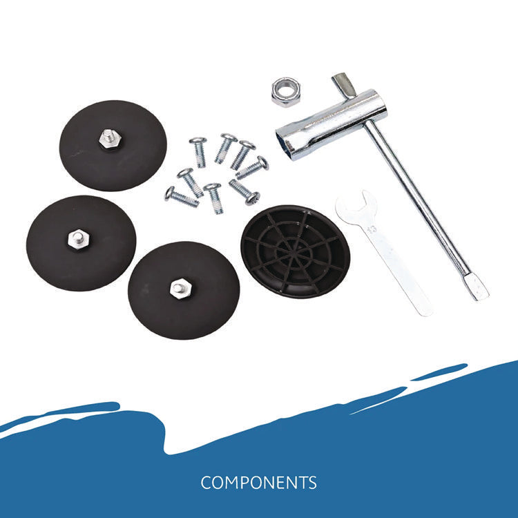 CafeWorks Cafe-Height Table, Square, 36" x 36" x 30", Graphite Granite/Silver