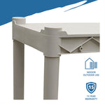 Rough n Ready Open Storage System, Four-Shelf, Injection-Molded Polypropylene, 32w x 13d x 54h, Platinum