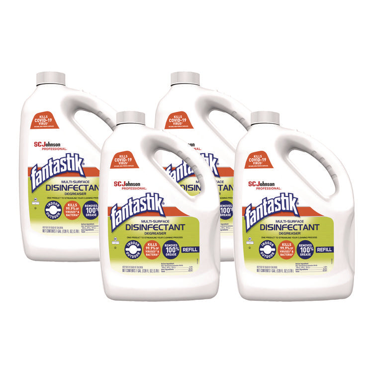 Multi-Surface Disinfectant Degreaser, Pleasant Scent, 1 Gallon Bottle, 4/carton