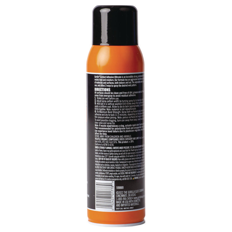 Contact Adhesive Ultimate, 12.2 oz Aerosol Spray, Dries Light Yellow