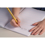 Ticonderoga Beginners Woodcase Pencil with Eraser and Microban, HB (#2), Black Lead, Yellow Barrel, 12/Pack