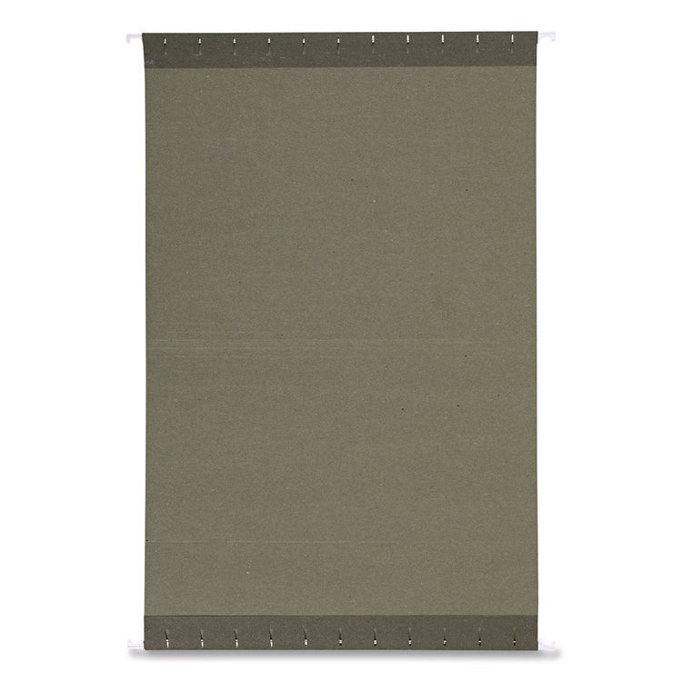 Hanging File Folders, Letter Size, 1/5-Cut, Standard Green, 25/Box