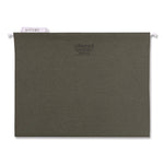Hanging File Folders, Letter Size, 1/5-Cut, Standard Green, 25/Box