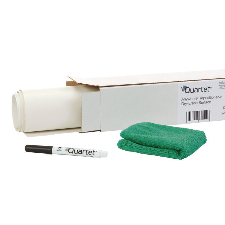 Anywhere Repositionable Dry-Erase Surface, Laminate Film, 24" x 36", White