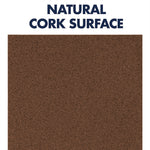 Cork Panels, 12" x 0.38" x 12", Brown, 4/Pack