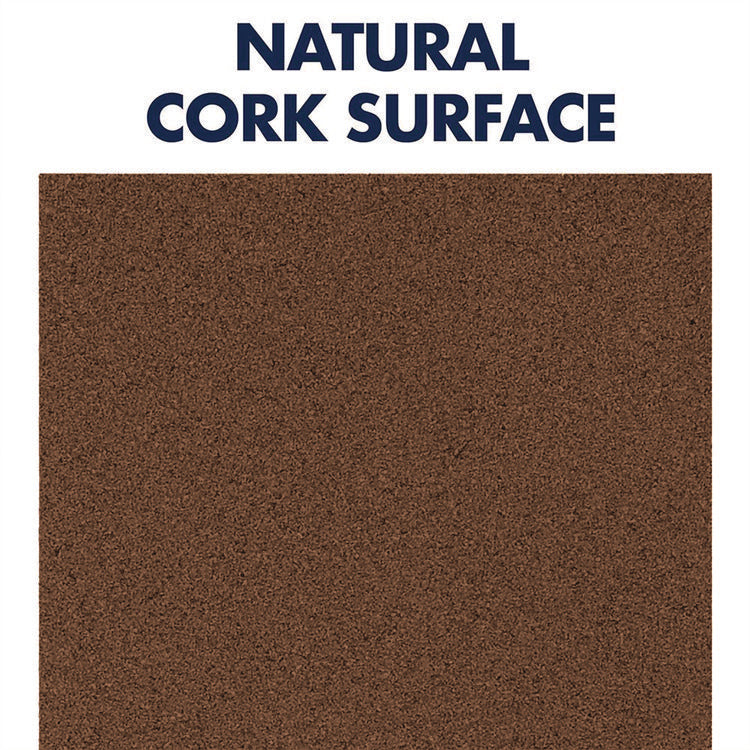 Cork Panels, 12" x 0.38" x 12", Brown, 4/Pack