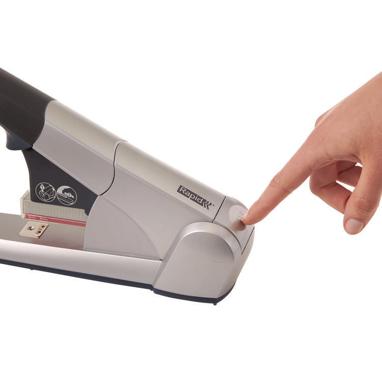 Heavy-Duty Cartridge Stapler, 80-Sheet Capacity, Silver