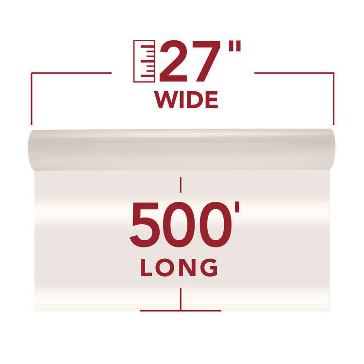 Nap-Lam I Roll Film, 1.5 Mil, 27" X 500 Ft, Gloss Clear, 2/box