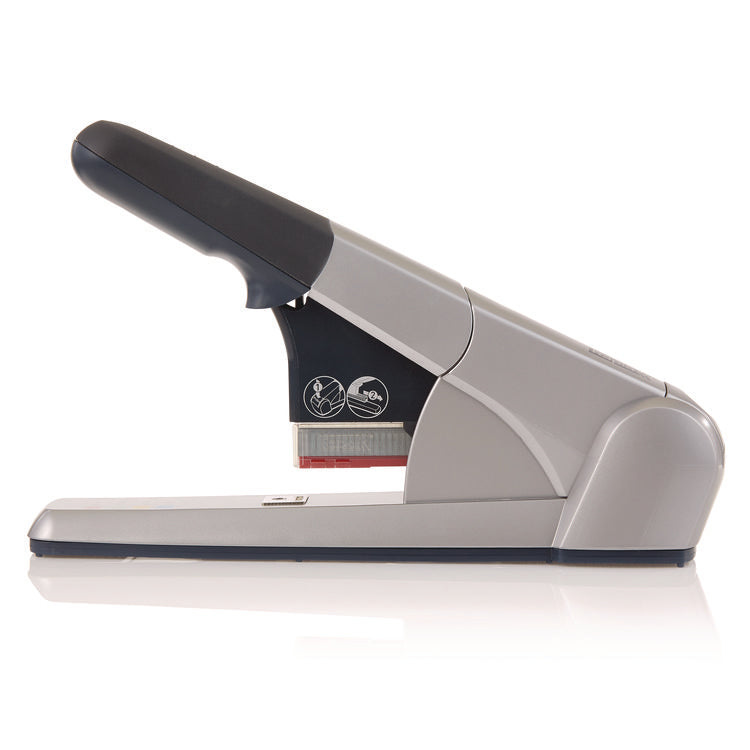 Heavy-Duty Cartridge Stapler, 80-Sheet Capacity, Silver