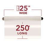 Ezload Roll Film, Nap I, 3 Mil, 25" X 250 Ft, Gloss Clear, 2/box