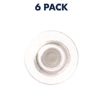 Glass Magnets, Circles, Large, 0.45" Diameter, Clear, 6/Pack