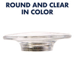 Glass Magnets, Circles, Large, 0.45" Diameter, Clear, 6/Pack