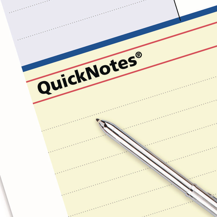 QuickNotes Wall Calendar, 12 x 17, White/Blue/Yellow Sheets, 12-Month (Jan to Dec): 2025