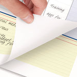 QuickNotes Wall Calendar, 12 x 17, White/Blue/Yellow Sheets, 12-Month (Jan to Dec): 2025