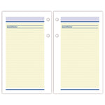 QuickNotes Desk Calendar Refill, 3.5 x 6, White/Yellow/Blue Sheets, 12-Month (Jan to Dec): 2025