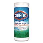 Disinfecting Wipes, Bleach Free Cleaning Wipes, 1-Ply, 7 x 8, Fresh Scent, White, 35/Canister